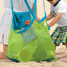 Load image into Gallery viewer, SLPF Kids Baby Sand Away Carry Beach Toys Pouch Tote Mesh Large Children Storage Toy Collection Sand Away Beach Mesh Tool N16