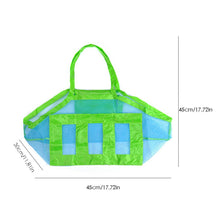 Load image into Gallery viewer, SLPF Kids Baby Sand Away Carry Beach Toys Pouch Tote Mesh Large Children Storage Toy Collection Sand Away Beach Mesh Tool N16