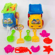 Load image into Gallery viewer, 15cm 11 Pieces Set Small Beach Toys Summer Play Children Dredging Shovel Sand Mold Kid Baby Outdoor Games Play House Toy Car G38